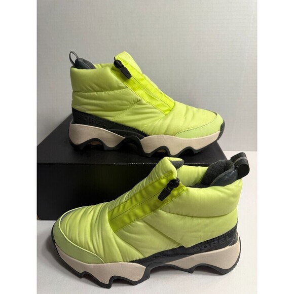 .7054 Sorrell Kenetic Impact Puffy Zip WP, Yellow-US 9 Womens - Picture 1 of 5